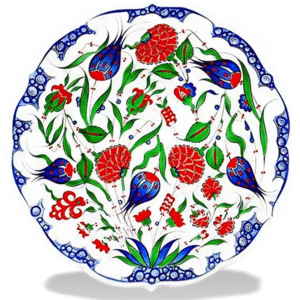 Iznik Ceramic Plate - Şükûfe Floral Motif